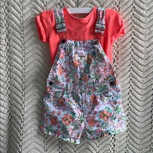 Adorable Hawaiian 🌺 print short-all with onesie